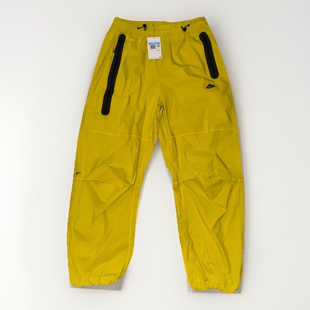 Nike Air Tech Pack Woven Oversized Pants Yellow Pants Men Sz M New HM7158-726